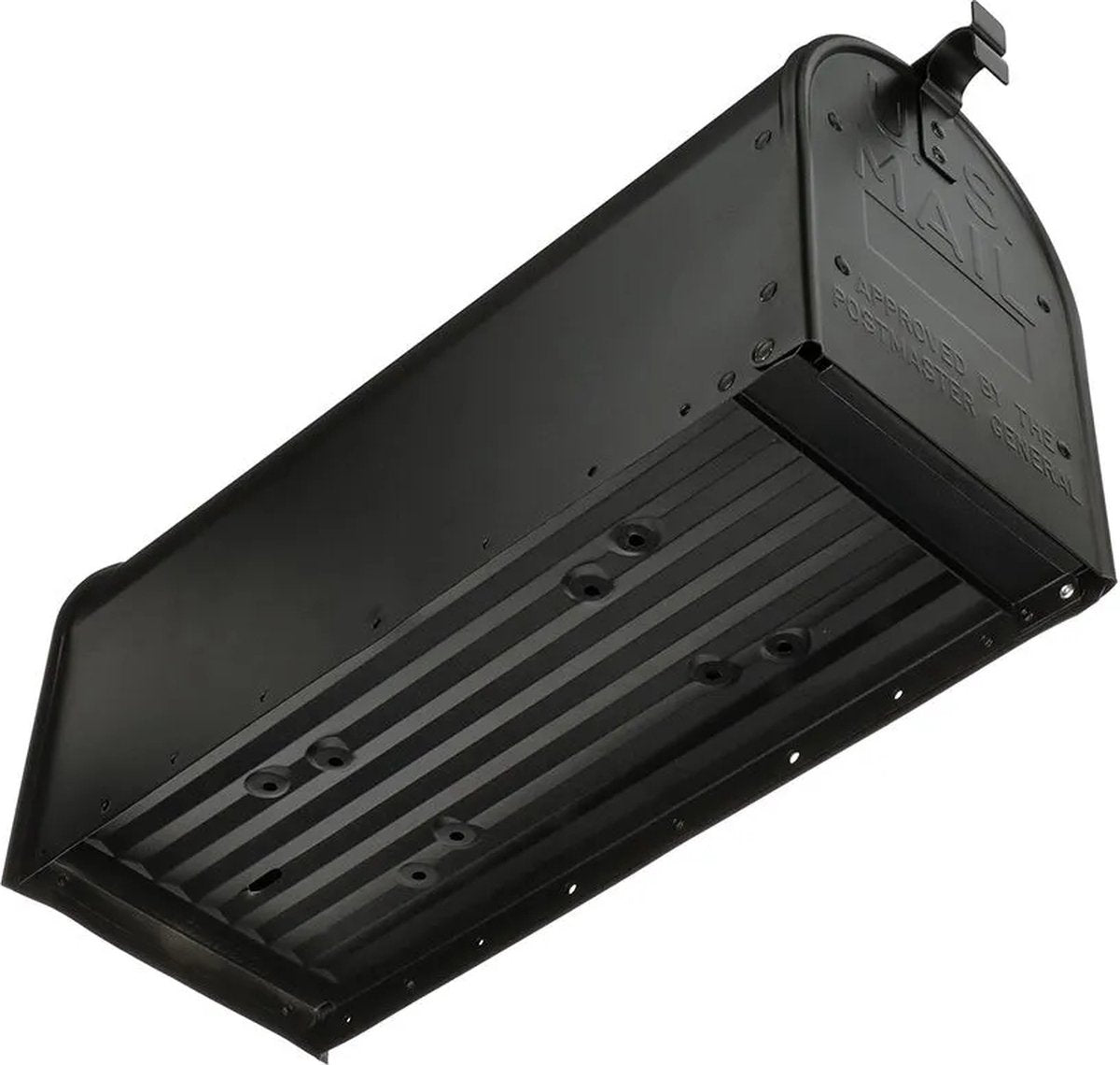 US Mailbox Elite with Pole (Black, Bundle)