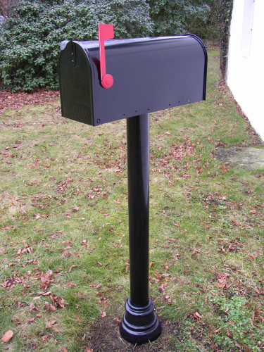 Boîte aux lettres américaine Bristol Black Ground Post 