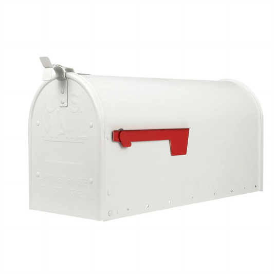Amerikaanse brievenbus / US mailbox Admiral Wit Aluminium