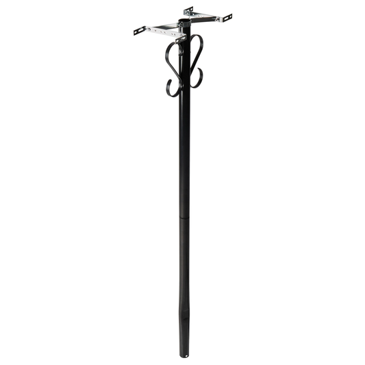 American Mailbox Ground Post PBK Black