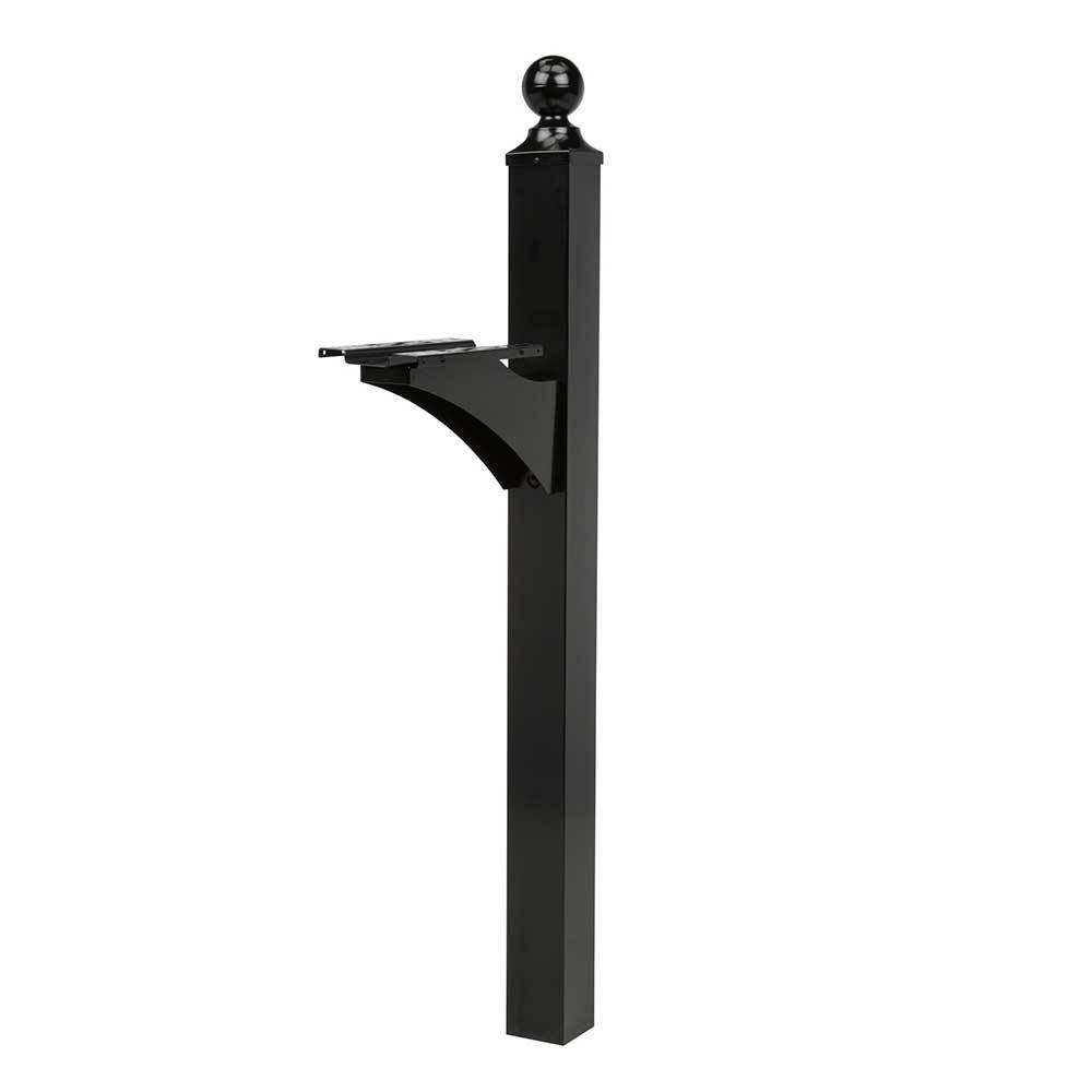 American Mailbox Ground Post Landover Black 