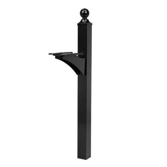 American Mailbox Ground Post Landover Black 