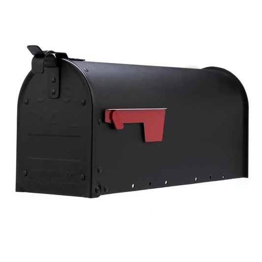 Amerikaanse brievenbus / US mailbox Admiral Zwart Aluminium